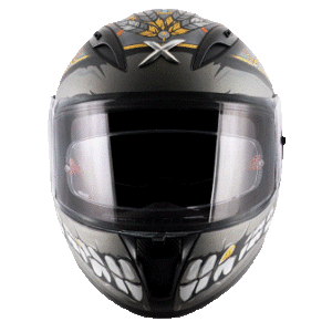 AXOR STREET FREEDOM Matt Black Silver Helmet- Riders Junction