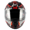AXOR STREET OKAMI Glossy Black Red Helmet- Riders Junction