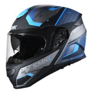 SMK Gullwing Tekker Glossy Blue & Black Helmet- MA265- Riders Junction