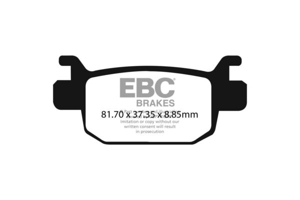 Brake Pads - 698V Semi Sintered - EBC Rear - Riders Junction