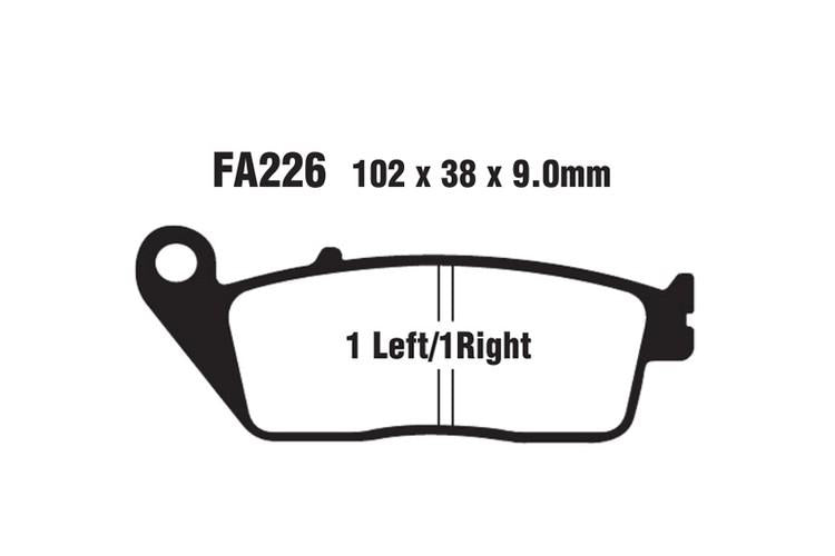 Buy Brake Pads FA226HH EBC Online at Best Price from Riders Junction