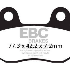 Brake Pads - FA086HH Fully Sintered - EBC Rear - Riders Junction