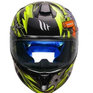 MT Targo Hanzo Motorcycle Helmet Fluorescent Yellow -Riders Junction
