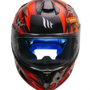 MT Targo Hanzo Motorcycle Helmet Red-Riders Junction