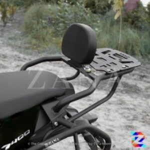 Top Rack Type-1 Black With Plate Compatible With Pillion Backrest Dominar 2017-2018 -Riders Junction