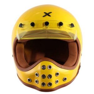 AXOR Retro Moto-X Yellow Helmet - Riders Junction