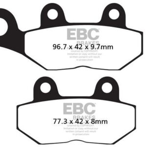 Brake Pads -FA214-2HH Fully Sintered - EBC - Riders Junction