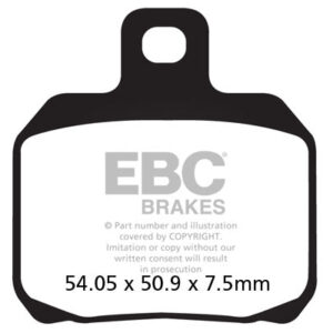 Brake Pads - FA266HH Fully Sintered - EBC - Riders junction