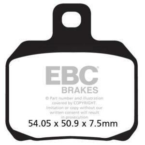 Brake Pads - FA266V Semi Sintered - EBC - Riders Junction