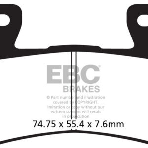 Brake Pads - FA296HH Fully Sintered - EBC - Riders Junction