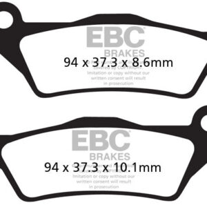 Brake Pads - FA363HH Fully Sintered - EBC - Riders junction