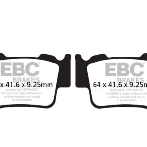 Brake Pads - FA368TT Carbon - EBC - Riders Junction