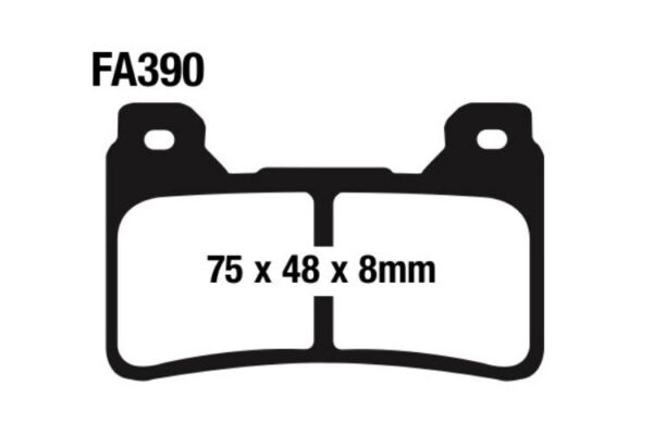 Brake Pads - FA390HH Fully Sintered - EBC - Riders Junction