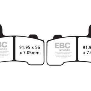 Brake Pads - FA409HH Fully Sintered - EBC - Riders Junction