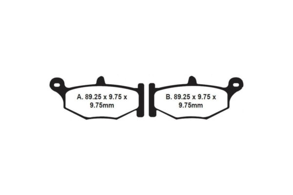 Brake Pads - FA419V Organic - EBC - Riders Junction