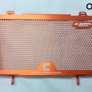 Orange Radiator Guard for CBR250R - Carbon Racing - Riders Junction