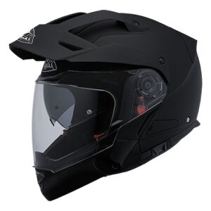 SMK Hybrid Evo Unicolour Matt Black Helmet - MA200 - Riders Junction