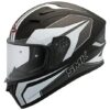 SMK Stellar Dynamo Matt Black & Grey Helmet - MA216 - Riders Junction