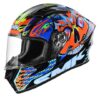 SMK Stellar Skull Glossy Multicolor Helmet - GL275 - Riders-Junction