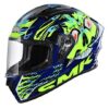 SMK Stellar Skull Glossy Multicolor Helmet - GL542 - Riders Junction