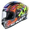 SMK Stellar Skull Glossy Multicolor Helmet - GL647 - Riders Junction