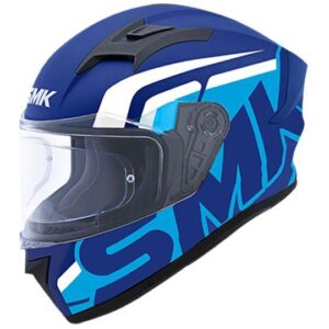 SMK Stellar Stage Matt Blue White MA551 Helmet