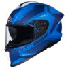 SMK Titan Arok Matt Blue & White Helmet - MA551 - Riders Junction