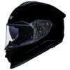 SMK Titan Unicolour Glossy Black Helmet- GL200 - Riders Junction