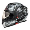 SMK Twister Attack Black & Grey Full Face Bluetooth Helmet - MA266 - Riders Junction
