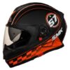 SMK Twister Blade MA276 Matt Black & Orange Helmet - Riders Junction