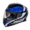 SMK Twister Logo Matt Black & Blue Helmet - MA251 - Riders Junction