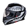 SMK Twister Logo Matt Black & Grey Helmet - MA261 - Riders Junction