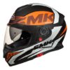 SMK Twister Logo Matt Black & Orange Helmet - MA271 - Riders Junction