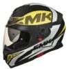 SMK Twister Logo Matt Black & Yellow Helmet - MA241 - Riders Junction