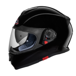SMK Twister Unicolour Glossy Black Helmet - GL200 - Riders Junction