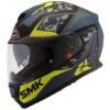 SMK Twister Zest Matt Black & Green Helmet - MA258 - Riders Junction