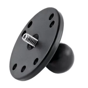 Ball Adapter with Round Plate and 1/4"-20 Threaded Stud - RAM Mounts