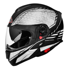 SMK Glide Sign Glossy Black & Grey Helmet - GL216 - Riders Junction