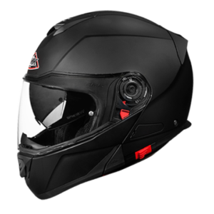 SMK Glide Unicolour Glossy Black Helmet - GL100 - Riders Junction