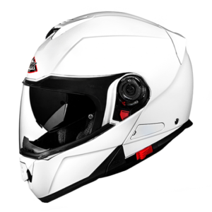SMK Glide Unicolour Glossy White Helmet - GL100 - Riders Junction