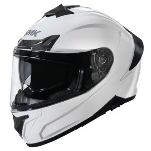 SMK Typhoon Unicolour Matt White Helmet - MT100
