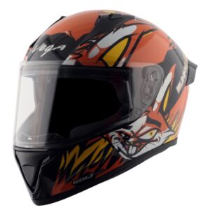 Vega Bolt Bunny Black Orange Helmet - Riders Junction