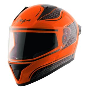 Vega Bolt Hyper Orange Black Helmet - Riders Junction