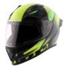 Vega Bolt Macho Black Neon Yellow Helmet - Riders Junction