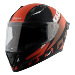 Vega Bolt Macho Matt Black Orange Helmet - Riders Junction
