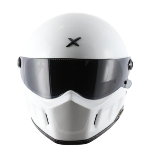 AXOR Retro Dominator Glossy White Helmet - Riders Junction