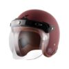 AXOR Retro Jet Helmet (Matt Chestnut Red) - Riders Junction