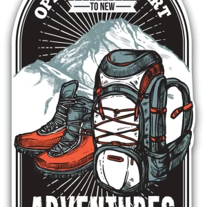 Adventure Backpack Sticker - Wander Looms - Riders Junction