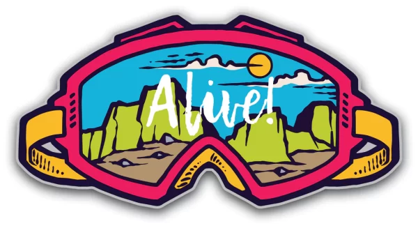 Alive Sticker - Wander Looms - Riders Junction