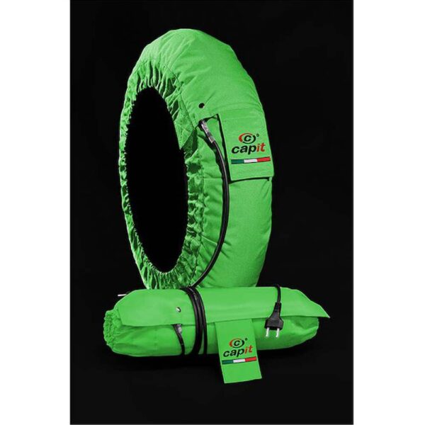 Capit Suprema Spina Tyre Warmers - Green - Riders Junction